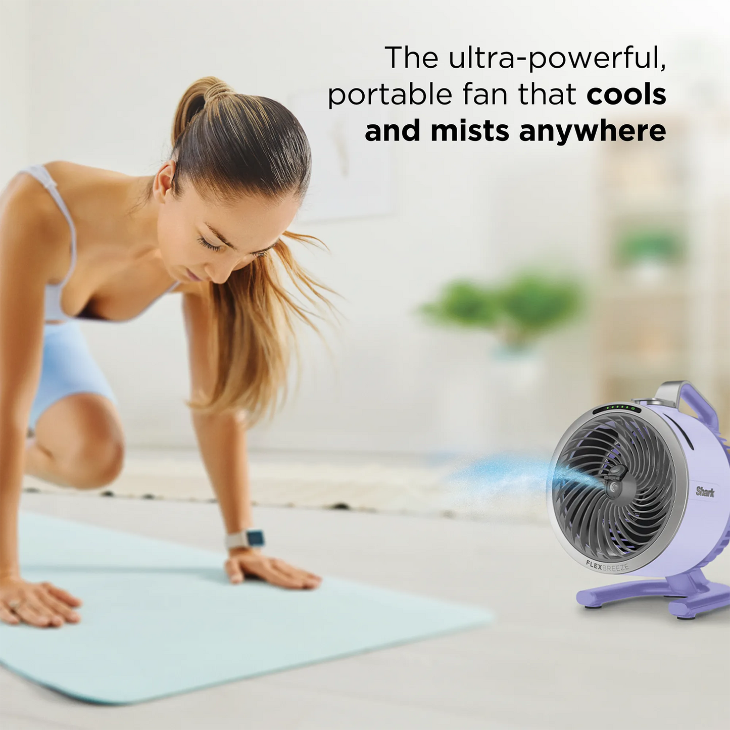 Shark FlexBreeze HydroGo Misting Portable Fan